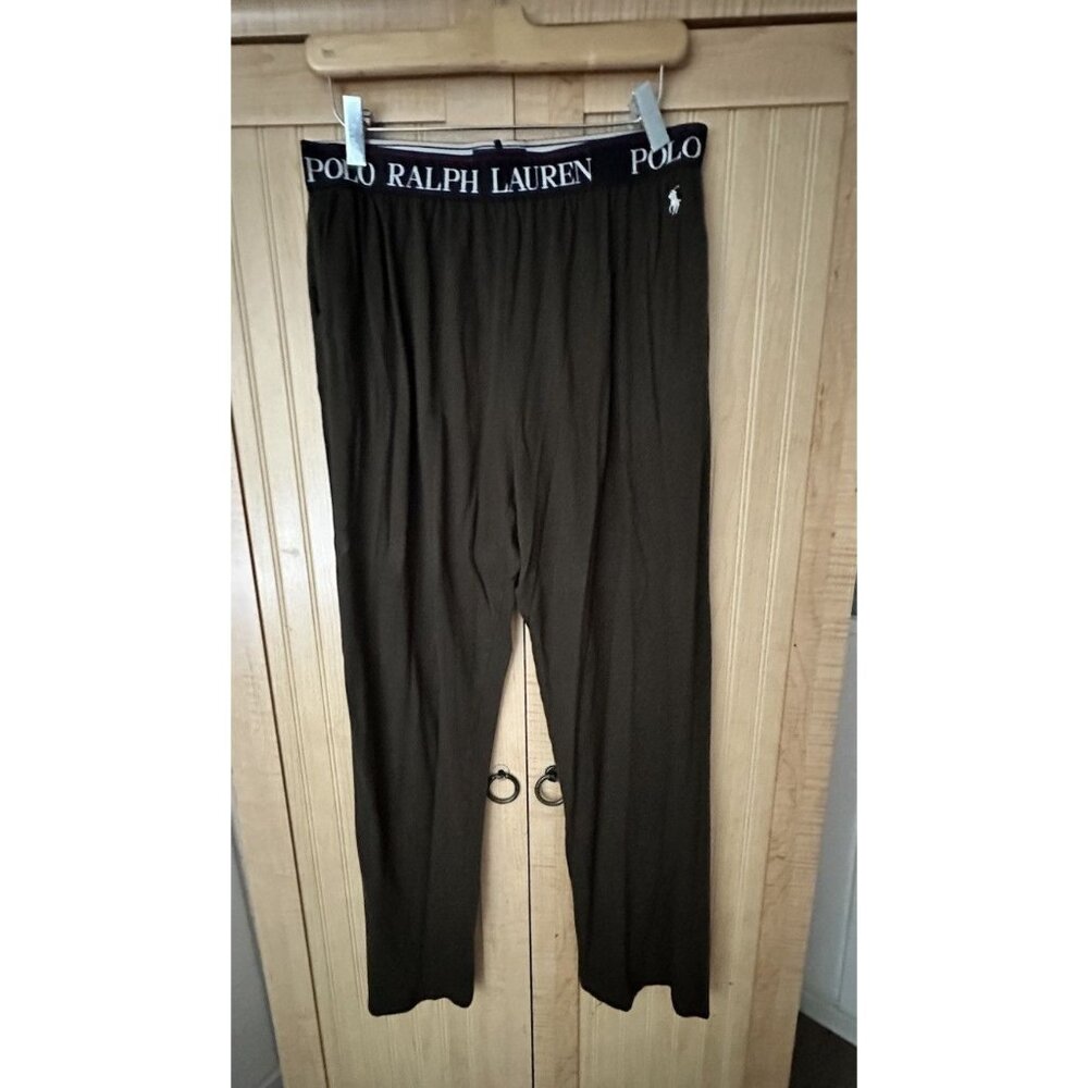 Ralph Lauren Polo Brown cotton modal sleep Pajama Lounge pants Size Large